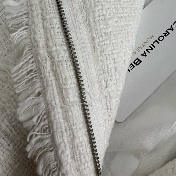 Carolina Belle Montreal White fringe tweed jacket - Picture 6 of 6